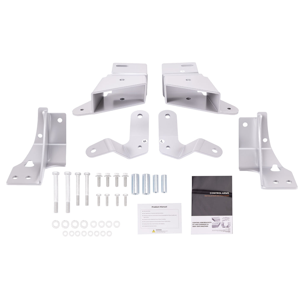 Voor Control Arm Drop Bracket Kit geschikt voor Jeep Cherokee XJ 1984-2001 Minor drilling Ophanging arms