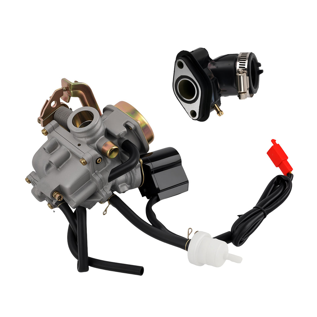 Roller Carburetor 50cc voor Rex RS 400 / RS 450 / RS 460 / GY6 50cc / GY6 60cc