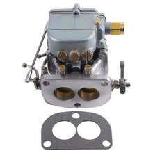 Laad de afbeelding in de galerijviewer, 1 Set 3-Bolt 2-Barrel Carburetors Plain Finish met Gasket geschikt voor V8