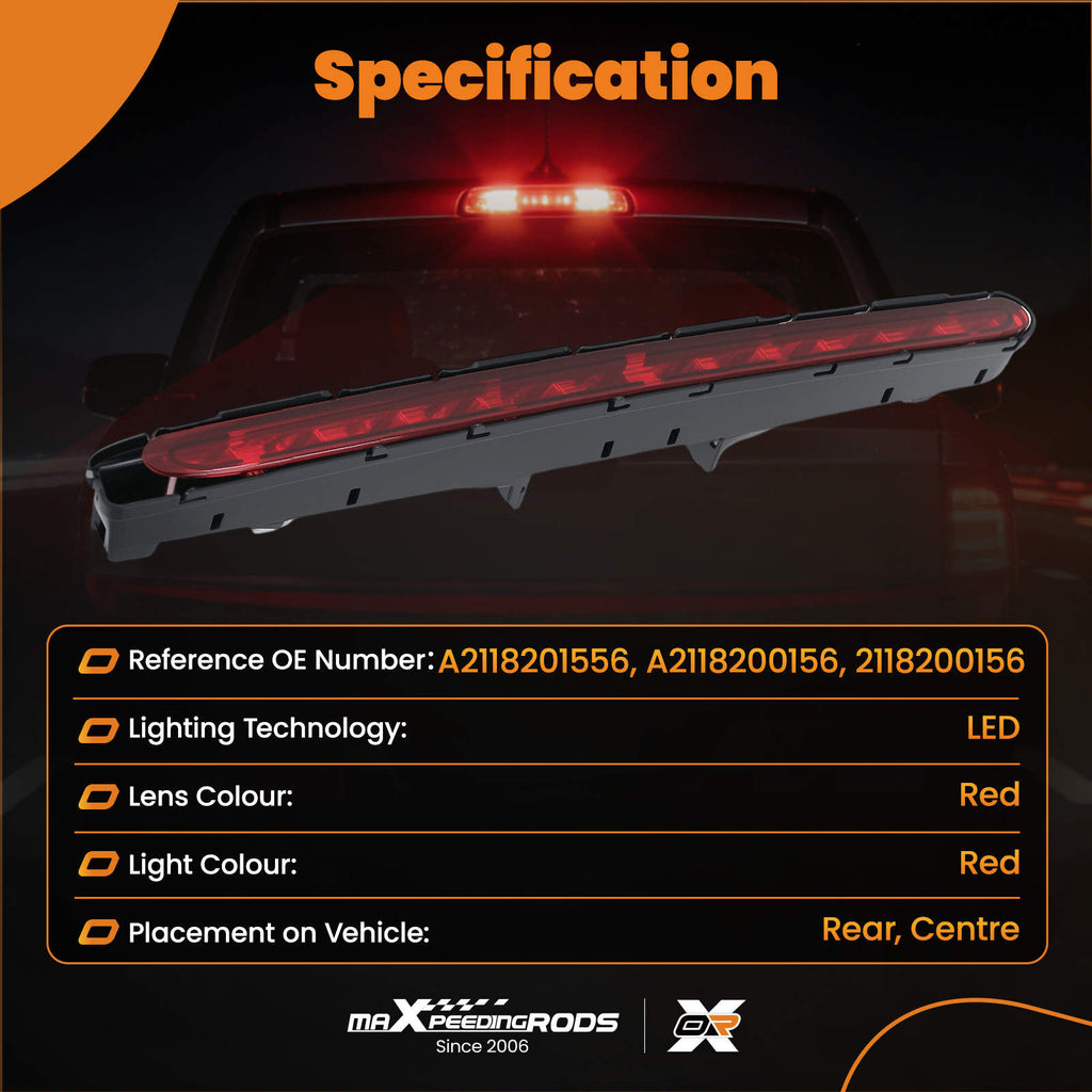 Centre Brake Stop Lamp compatible for Mercedes-Benz W211 E-Class 2003-2009 A2118201556