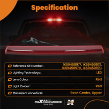 Load image into Gallery viewer, Red LED High Level Third Brake Stop Light compatible for VW Golf Passat Scirocco 1K6945097F