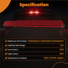 Load image into Gallery viewer, LED High Level Third Brake Stop Light Taillight compatible for VW T5 Transporter 2003-2015