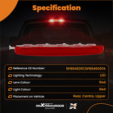 Load image into Gallery viewer, High Level Brake LED Light Rear Third Stop 5P8945097 compatible for Seat Altea XL 2007-2015