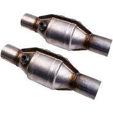 Laad de afbeelding in de galerijviewer, 2pcs Universal Three-way High-Flow EPA Catalytic Converter Standard 2.25quot;