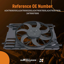 Laad de afbeelding in de galerijviewer, Cooling Fan compatible for Mercedes-Benz A220 4Matic Sedan 4-Door 2019-2022 A2479067906