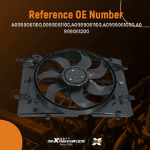 Load image into Gallery viewer, 600W Cooling Fan Compatible for Benz C180/C200/C250/C300 2014-2017 0999061800 0999061100