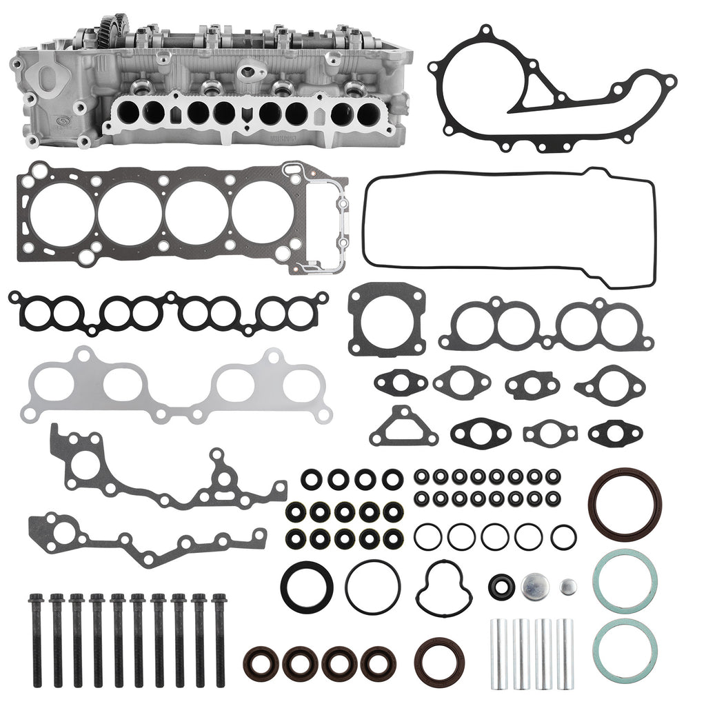 Full Cylinder Head w/Bolts geschikt voor Toyota Hilux geschikt voor LandCruiser Prado 2.7L 3RZ-FE 8 port