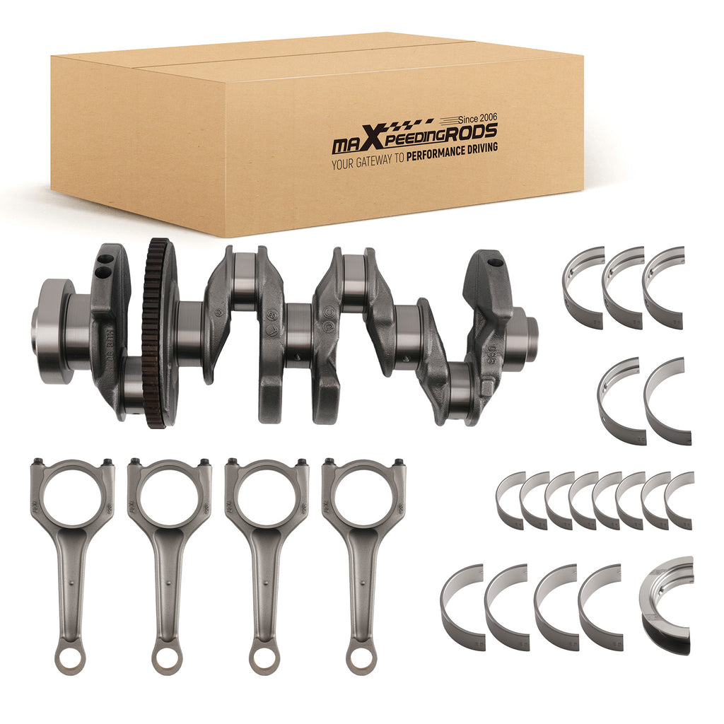 Crankshaft w/ Bearing Set geschikt voor BMW 1 3 5 Series E81 E87 E46 E90 2.0L 1995cc 04-15