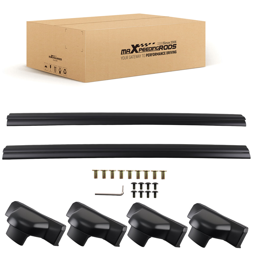 Black Roof Cross Bars Full Length Top Mount Luggage Rack geschikt voor Honda CRV MK3 07-12