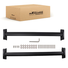 Laad de afbeelding in de galerijviewer, Black Roof Cross Bars Top Mount Luggage Rack Set geschikt voor Honda CRV Mk2 2002-2006