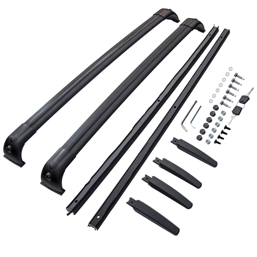 Roof Rails Rack Cross Bars Kit geschikt voor Range Rover Sport L320 2005-2013 Black