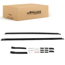 Laad de afbeelding in de galerijviewer, Black Roof Rail geschikt voor Land Rover Defender 110 L663 2020-Onwards Aluminium Set