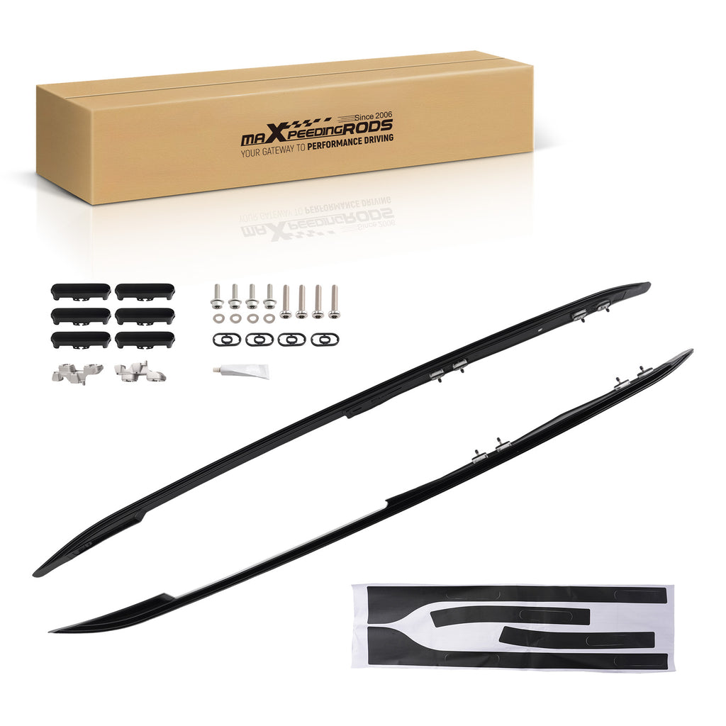 Pair voor 2017+ geschikt voor Land Rover Discovery 5 L462 Roof Rails Rack Bars Aluminium Black