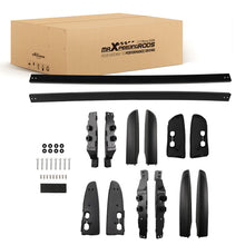 Laad de afbeelding in de galerijviewer, Aluminium Black Roof Rails Rack Bars Set geschikt voor Toyota RAV4 MK4 XA40 2012-2019