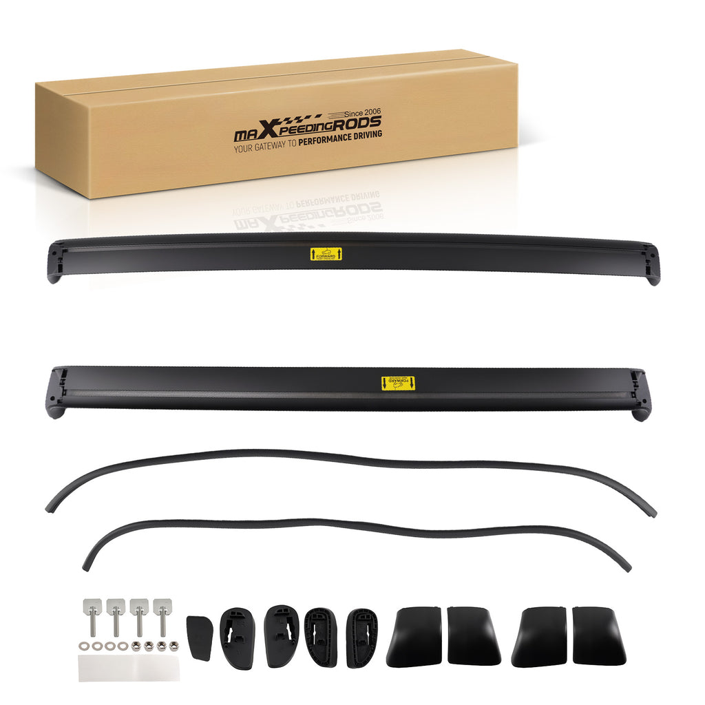 Aluminum Black Luggage Roof Cross Rails Bars Rack geschikt voor Tesla Model Y 2019-2025