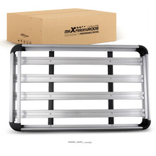 Laad de afbeelding in de galerijviewer, 1.6 Metre Aluminum Roof Rack Basket Universal Carrier 160x100cm 120kg Max