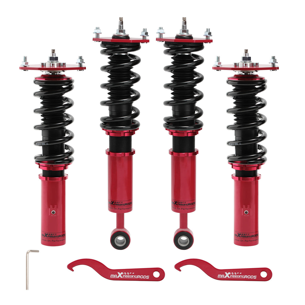 geschikt voor Mitsubishi 3000GT geschikt voor AWD Schroefset Ophanging Strut 24 Way adj Damper Lowering Kit