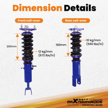 Laad de afbeelding in de galerijviewer, MaXpeedingrods Coilovers compatible for Nissan 350Z 03-08 compatible for Infiniti G35 Coupe Sedan 03-06