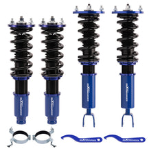 Laad de afbeelding in de galerijviewer, geschikt voor Honda Accord 1990 - 1997 geschikt voor Acura CL 1997 - 1999 Adjustable Height Complete Schroefset Kit Blue Schroefsets Lowering Kit