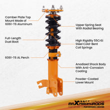 Laad de afbeelding in de galerijviewer, Coilovers Kit compatible for Nissan Altima 02-06 Maxima 04-08 Sedan 4-Door Shock Absorbers