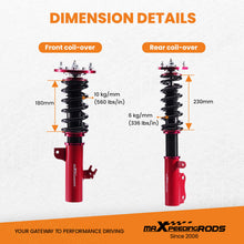 Laad de afbeelding in de galerijviewer, Compatible for Toyota Camry XV20 95-02 24 Steps Adjustable Damper Coilover Coilovers Struts Lowering Kit