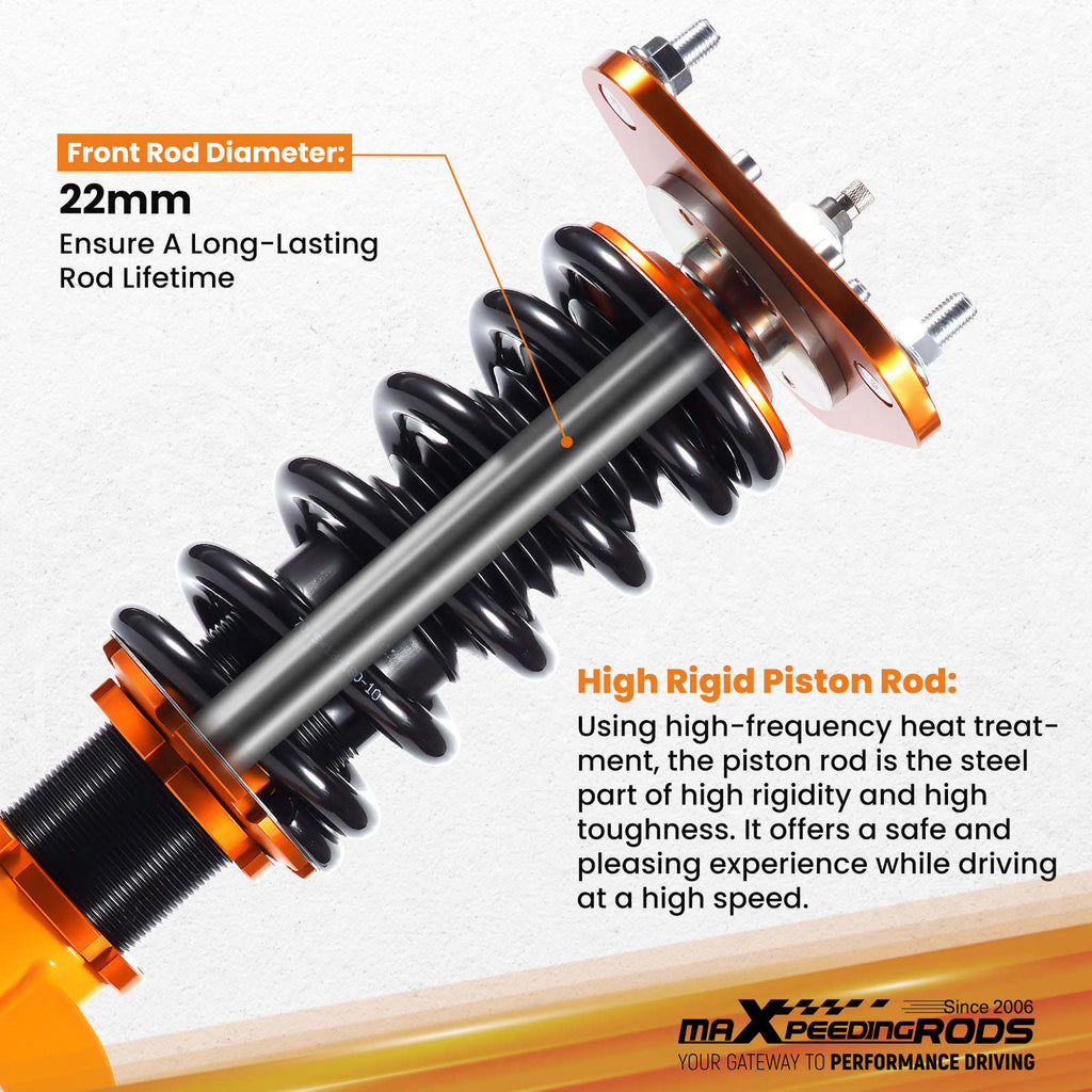 MaXpeedingrods Street Coilovers Kit compatible for Toyota Celica 90-93 Damper Adjustable