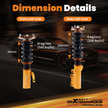 Laad de afbeelding in de galerijviewer, Maxpeedingrods Coilovers Suspension Kit compatible for Toyota Celica compatible for FWD 1989-1999
