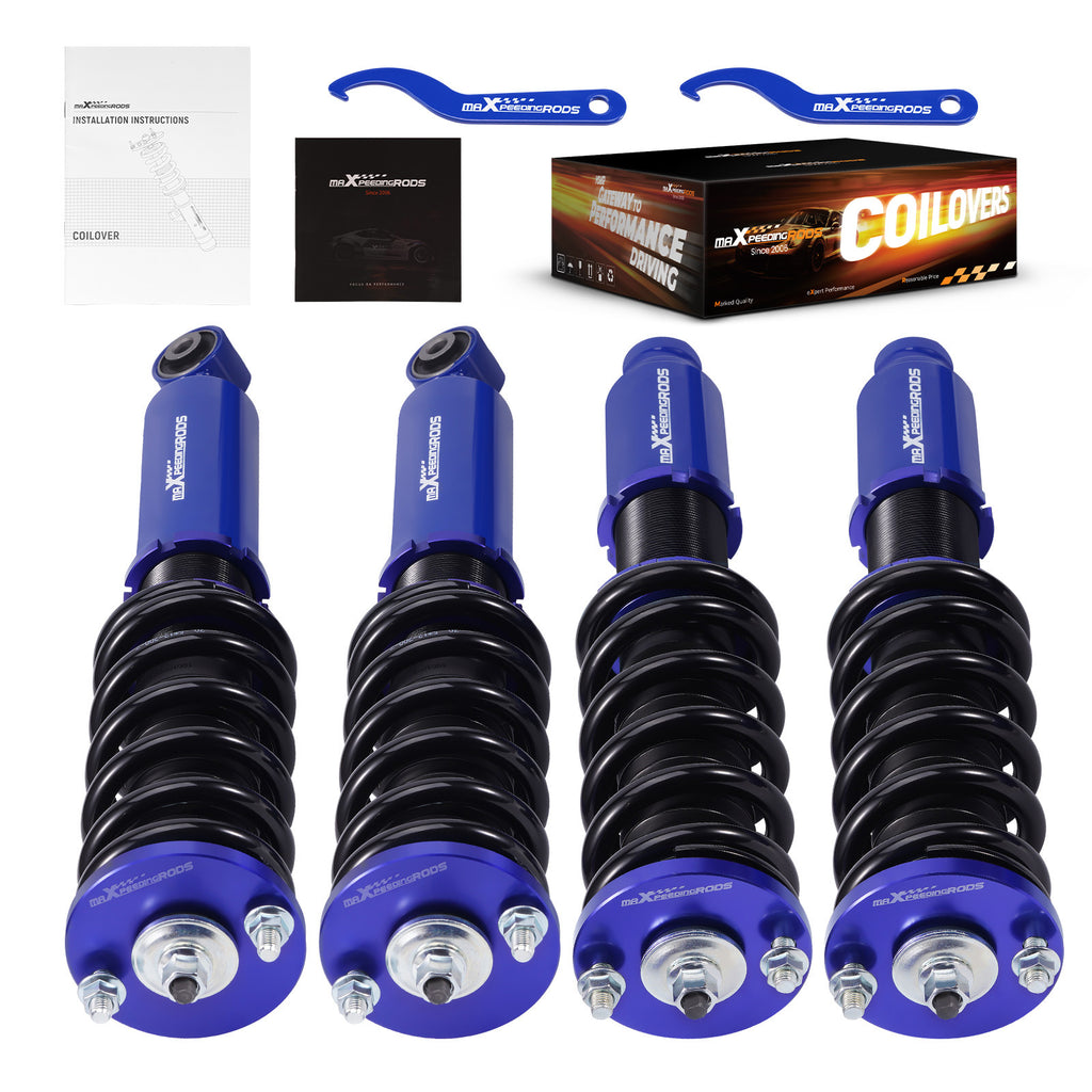geschikt voor Honda CR-V Adjustable Height Shock Absorber Kit Schroefsets Blue 1996 - 2001 Lowering Kit