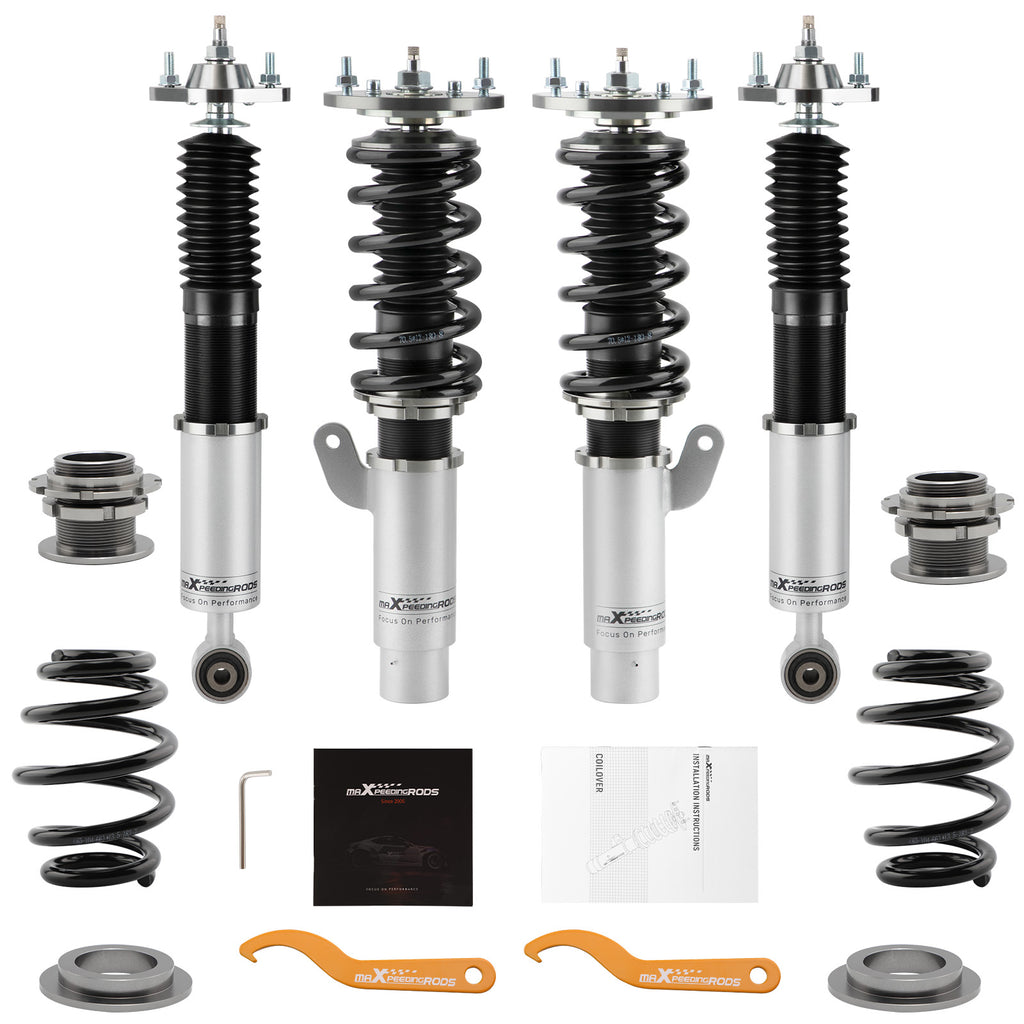 geschikt voor BMW E46 3 Series 1998-2006 Height en Damper Adjustable Schroefset Ophanging Kit Lowering Kit