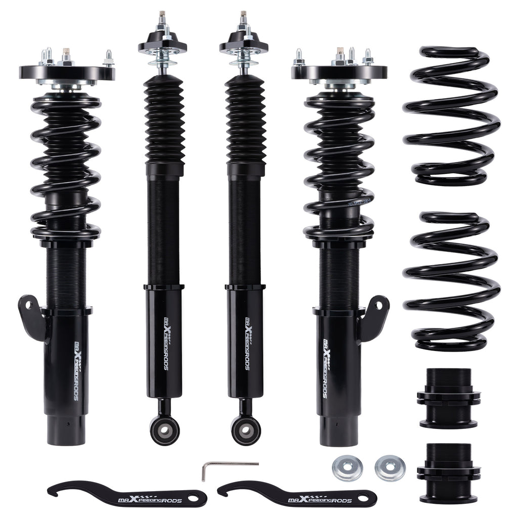 Gewindefahrwerk Dämpfung verstellbar compatible for BMW E46 3 Series 323i 325i 24-stufig