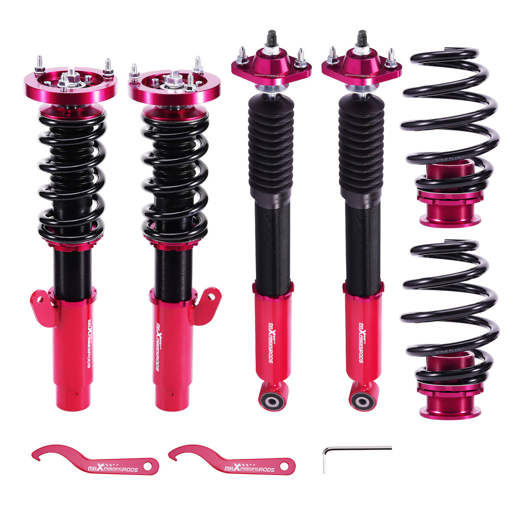 Hauteur réglable combinés fileté Amortisseur compatible for BMW 3 Cabriolet 2 portes (E46) 04/2000-12/2007kit dabaissement