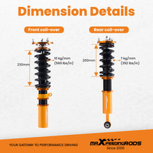 Laad de afbeelding in de galerijviewer, Street Coilovers Suspension Spring Strut Kit Compatible for BMW 5 series E60 2004-2010 Sedan RWD lowering kit