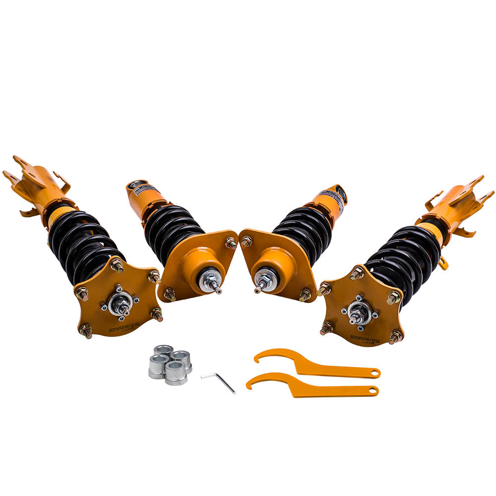 Kit de suspensión de coilover ajustable 4 piezas delantero + trasero compatible for HONDA CRV CR-V 07-11