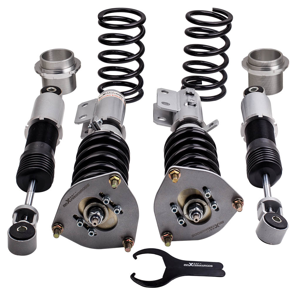 Schroefsets Kit geschikt voor Hyundai Veloster 2013-2015 Adj. Damper Coils en Struts Grey Lowering Kit