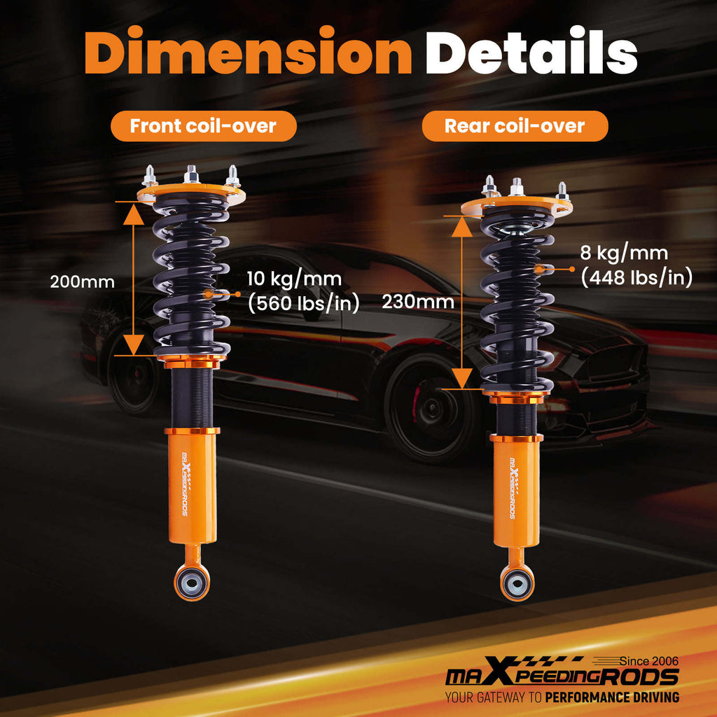 Coilover Coilovers Suspension KIT compatible for TOYOTA CELSIOR XF10 compatible for Lexus LS400 1990-1994