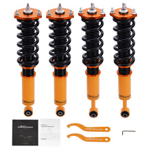 Laad de afbeelding in de galerijviewer, geschikt voor Lexus IS300 2001 - 2005 24 Ways Adjustable Damper Height Coils Schroefsets Lowering Kit
