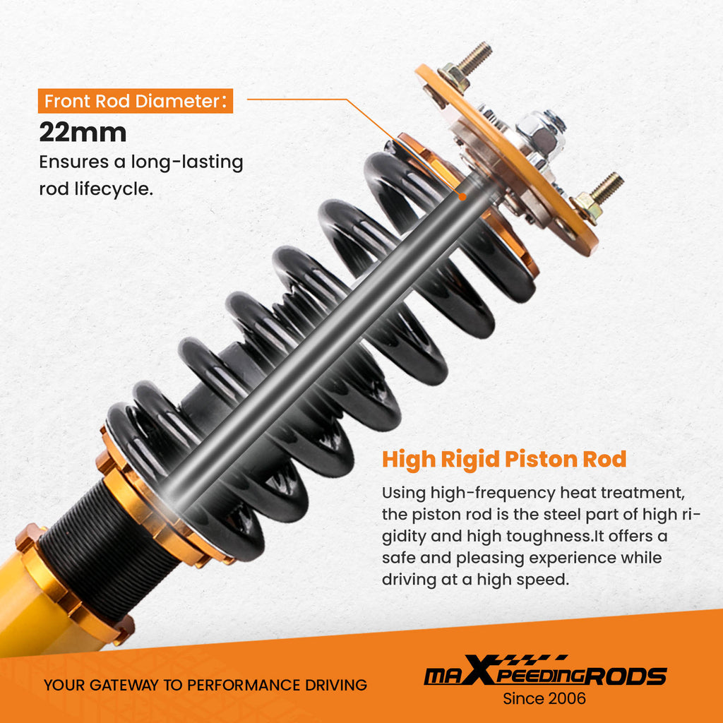 Compatible for Mazda 6 2003-2007 Adj Height Shock Absorber Coilovers Suspension Kitlowering kit