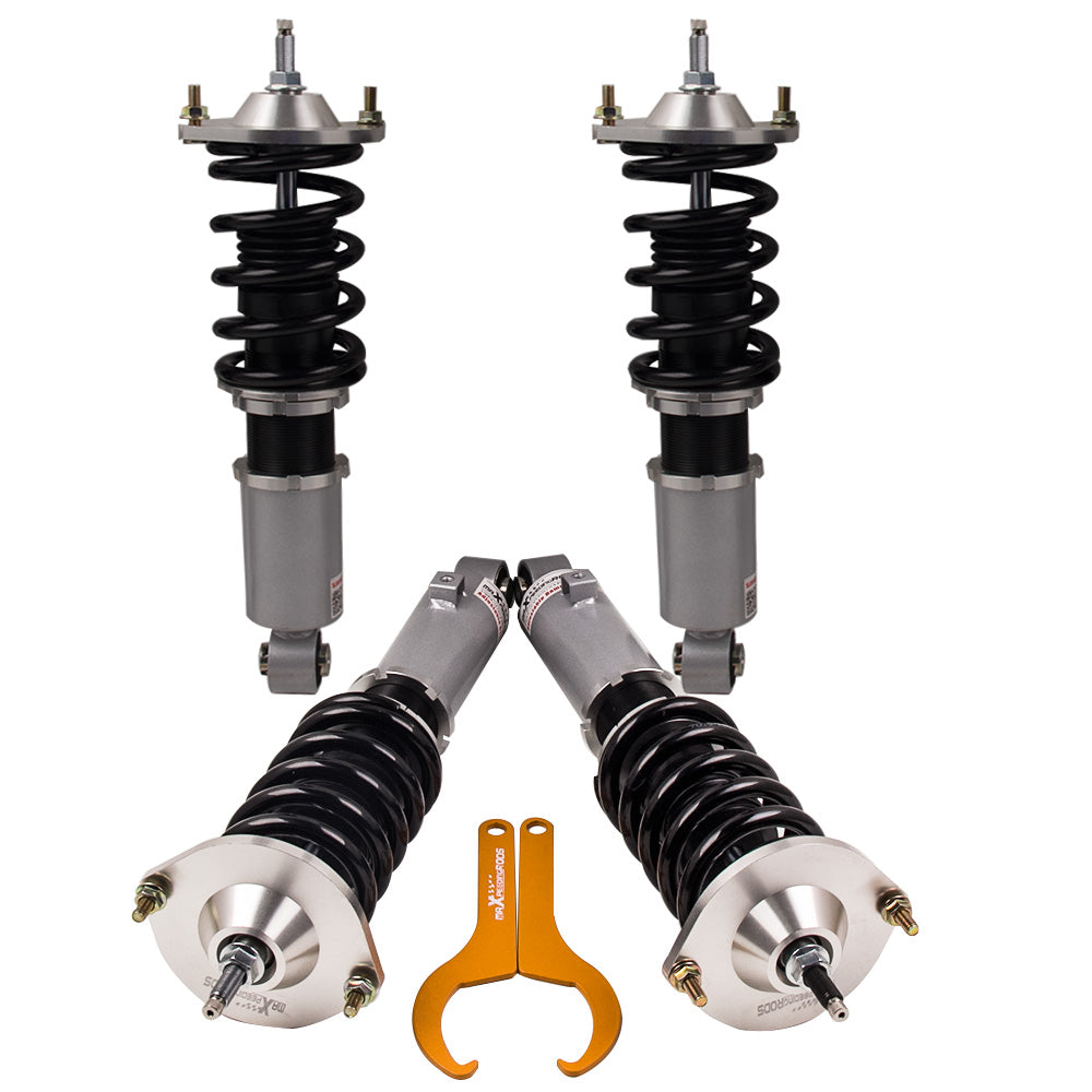 geschikt voor Mazda Miata MX5 Convertible 1989 - 2005 Adjustable Damping Coil Shock Strut Spring Schroefsets Lowering Kit