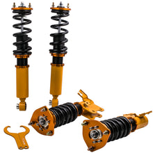 Laad de afbeelding in de galerijviewer, Height Adjustable Schroefset Suspensions geschikt voor Nissan S13 180SX 240SX 89-94 Set of 4 Lowering Kit