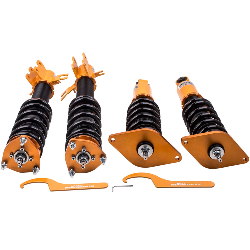 geschikt voor Nissan Sentra B15 2000 - 2006 24 Ways Lowering Coil Spring Shocks Kit Schroefsets