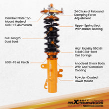 Load image into Gallery viewer, Racing Coilover 24 Way Damper Kit compatible for Mini Clubman R55 2007-2014 Shock Absorbers