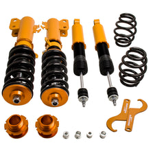 Laad de afbeelding in de galerijviewer, Schroefsets Spring Shocks Strut Kit geschikt voor Toyota Yaris 13-17 Achter + Voor Adj Height Lowering Kit
