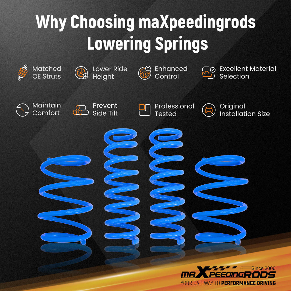 maXpeedingrods Lowering Springs compatible for BMW F30 Sedan 320i/328i/335i/340i 2012-2018