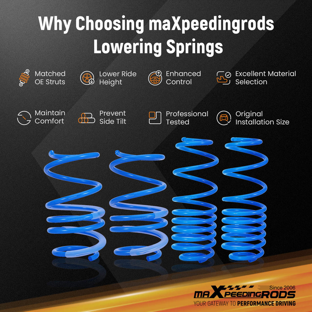 Lowering Springs 45/40mm compatible for VW Polo AW 1.0 1.5 1.6 Suspension