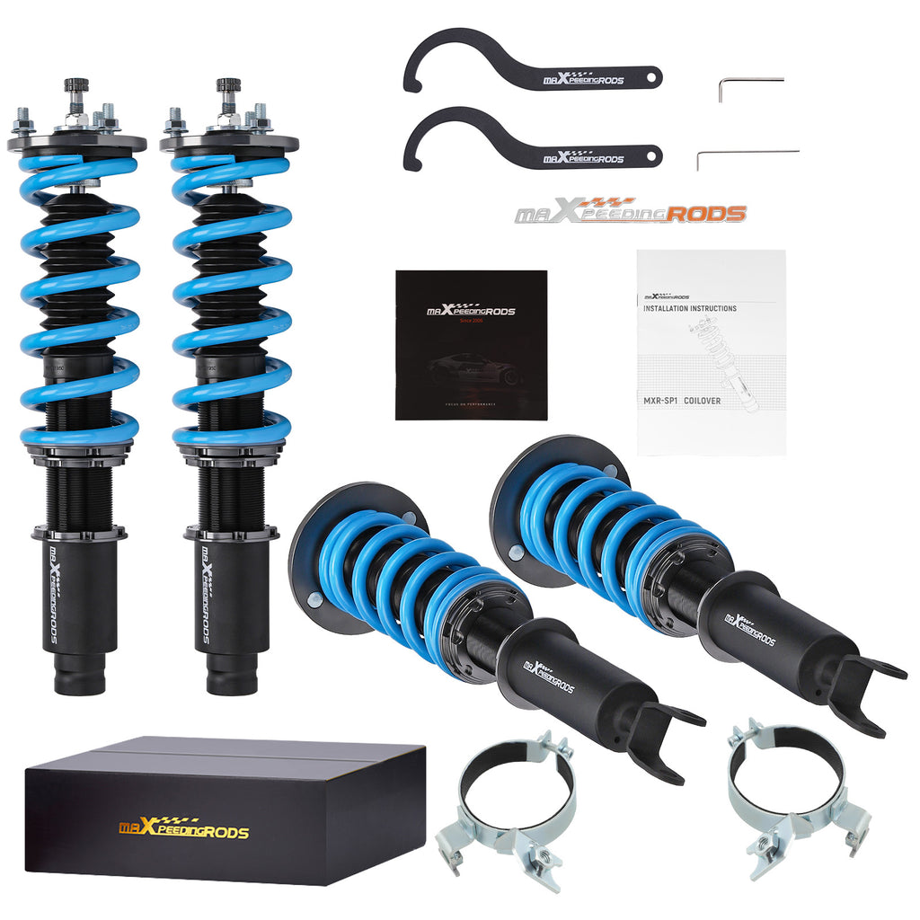 24-fach verstellbarer Dämpfer Gewindefahrwerk compatible for Honda Acura CL YA1 Twin Tube