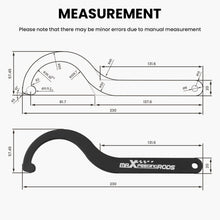 Load image into Gallery viewer, 2pcs Steel Coilover C Spanner Wrench Sleeve Adjustment Tool Coil Over Spring lowering kit
