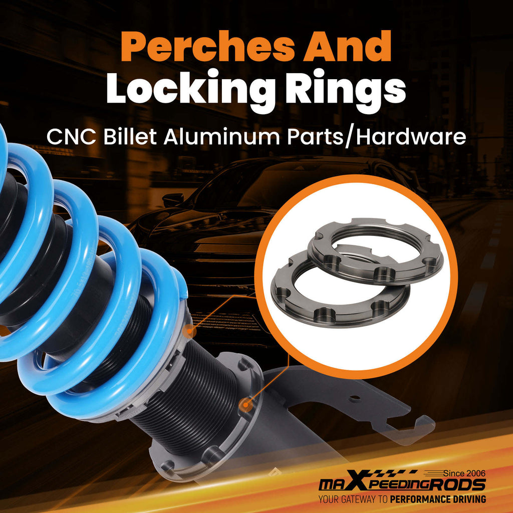 Compatible for Toyota Celica 90-93 MaXpeedingrods 24-Way Damper Adjustable Coilover Struts lowering kit