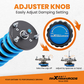 Compatible for Challenger Charger 2011-22 24 Way Damping Adj. Coilovers Shocks Struts Lowering Kit