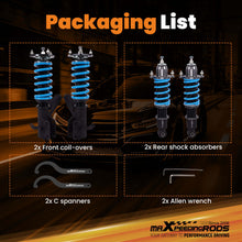 Laad de afbeelding in de galerijviewer, MaXpeedingrods 24 STEP DAMPER Coilovers compatible for Honda Civic EM2 01-05 LOWERING KIT