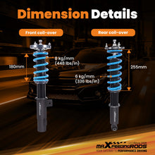 Laad de afbeelding in de galerijviewer, MaXpeedingrods T6 COILOVER Lowering Kit compatible for BMW 7-Series RWD (E38) 1995-2001